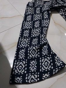 Stylish Navy Blue Printed Kurta