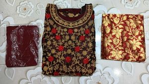 Embroidered Grown (Free size upto L)