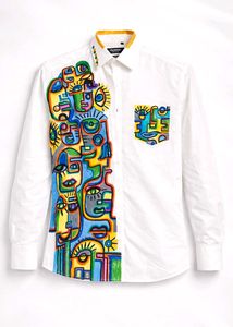 Hand-Painted Artsy Oxemberg's Shirt