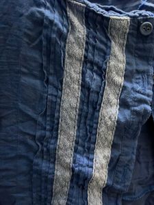 Blue Button-Down Top
