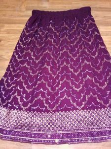 Stunning Purple Embroidered Lehenga Choli