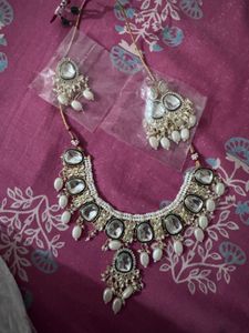Combo of Unused Kundan Necklace Set with g