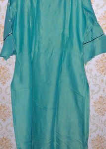 Teal Kurta with Pearl Embellishments