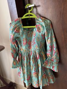 Vark Floral Print Peplum Top And Palazzo