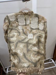 Vintage Patchwork Pearl &amp; Lace detailed Ru