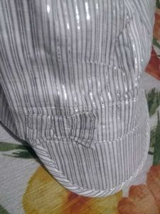 Striped Cap with Sparkle