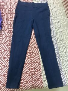 M&amp;S Comfortable Navy Blue Leggings