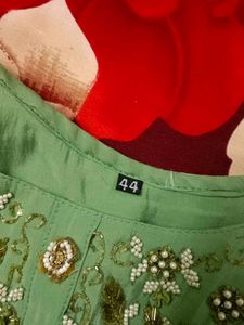Embellished Mint Green Kurta