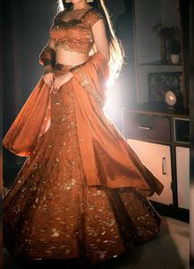 🧡6 Meter Flare Fish Cut Lehga Set🧡