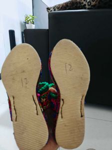 Kids Ethnic Embroidered Flats