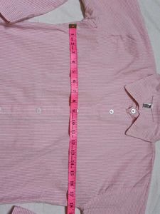 Pink Stripped Knotted shirt
