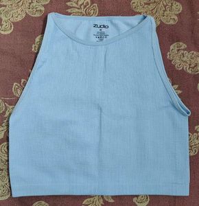 Zudio Light Blue Ribbed Tank Top