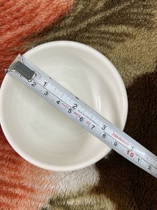 Set of 10 White Ceramic Bowls (small)