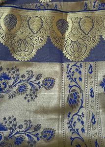 New Elegant Orange Banarasi Silk Saree