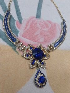 Elegant Blue Stone Jewelry Set
