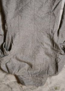 Gray Double-Breasted Coat