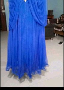 Royal Blue Embellished Gown