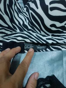 Imported Zebra Print Lingerie Set