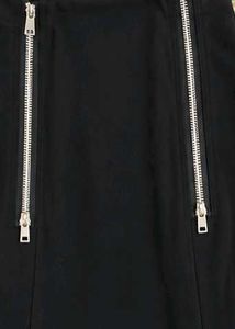 Black Zipper Skirt