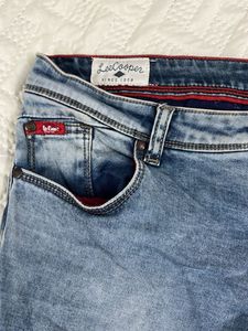 Light Wash Distressed Denim Jeans