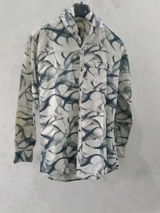 Abstract Print Men's Shirt