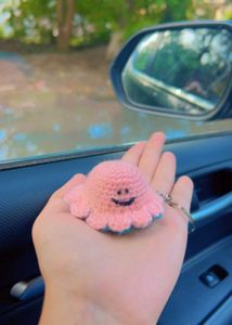 Cute Crochet Reversible Octopus Keychain