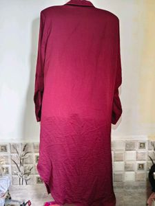 🔥BUY 1, GET 1 FREE🔥Chic Magenta Shirt Dress