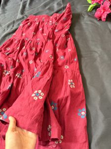 Boho Tiered Floral Maxi Skirt