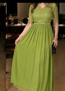 Elegant Green Lace Dress