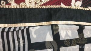 Black &amp; White Saree Blouse