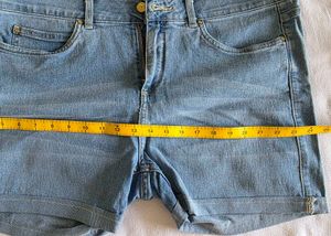 Light Wash Denim Shorts