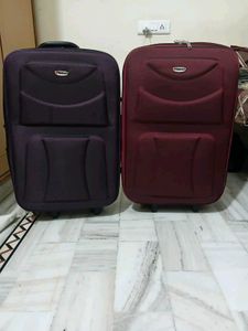Luggage Set - Burgundy & Purple