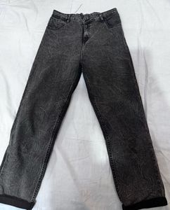 Grey Wash Baggy Jeans