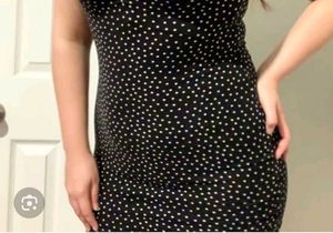 H&amp;M Polka Dot Bodycon Dress