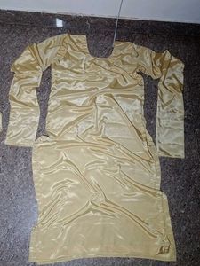 cream silk salwar kameez set