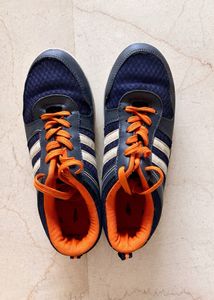 Bata Blue & Orange Sneakers