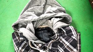 Plaid Shirt with Hoodie