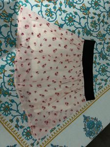 Pink mini skirt beach wear