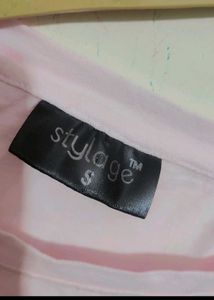 Light Pink Crop Top T-shirt For 30 Bust