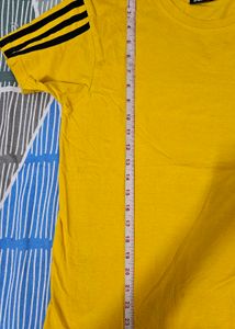 Men's Yellow Adidas T-Shirt