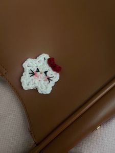 Crocheted Star hello Kitty Keychains