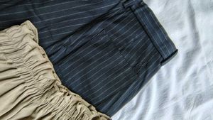 Chic Wide-Leg Trousers &amp; Pinstripe Pants Set