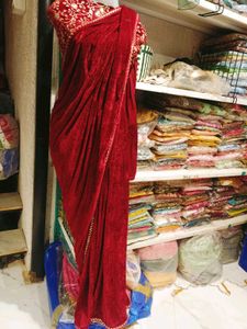velvet saree
