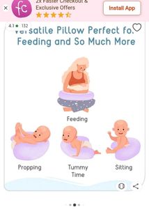 2 in 1 Feeding and Tummy time Pillow 🔥Priced