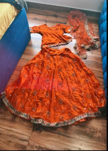 y2k Lehenga Choli Dupatta Set