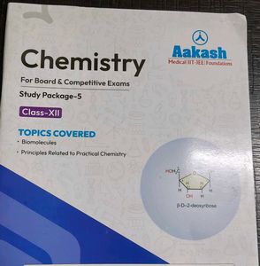 Aakash Chemistry Study Package-5 books Class XII