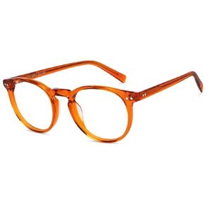 Lenskart John Jacobs Online Orange Full Rim Round✨