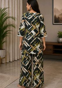 Stylish Printed Kurta and Palazzo Set