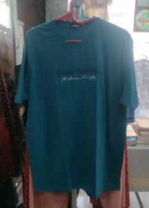 Teal Graphic Print T-Shirt