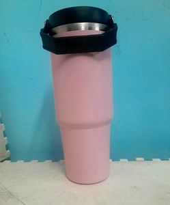 Pink Insulated Tumbler with Straw Lid
